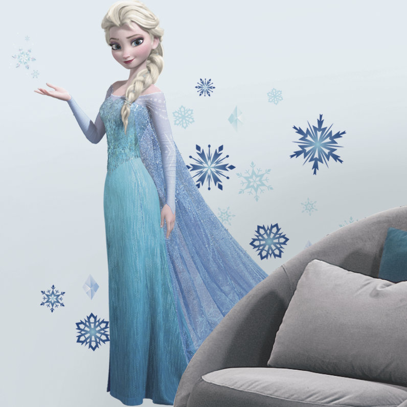 Room Mates 44 Piece Disney Frozen Elsa Giant Wall Decal Set & Reviews Wayfair